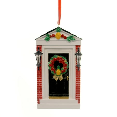 Holiday Ornaments Colonial Door Polyresin First New Home Christmas