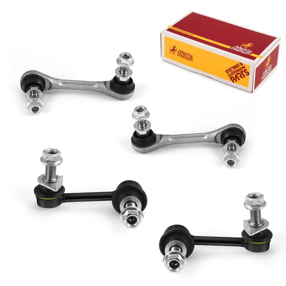 Metrix Premium Chassis Parts - 4 PC Front & Rear Sway Bar Stabilizer End Link Kit Fits 03-07 Infiniti G35, 04-06 G35 RWD, 03-09 Nissan 350Z, Replacement K750100 K750101 K750047 K750044