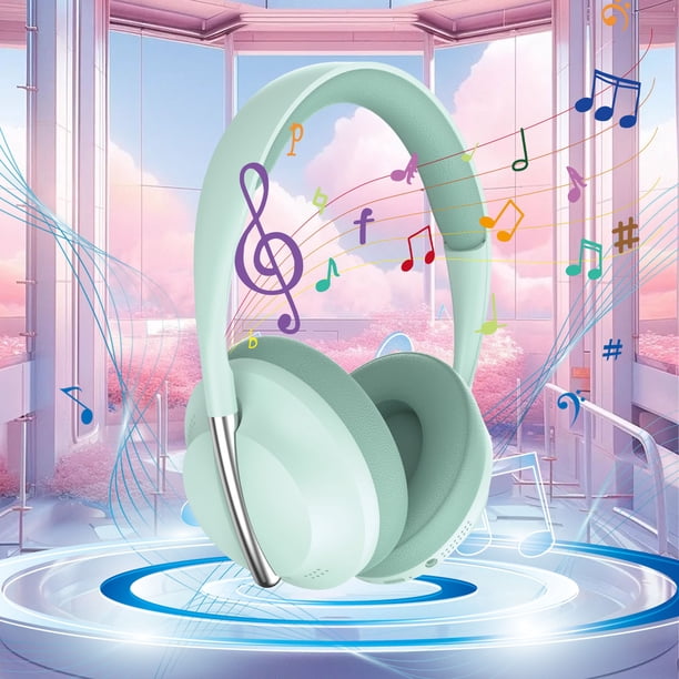 Headset Wireless Bluetooth Full ear Stereo Headset Support Telescopic FM