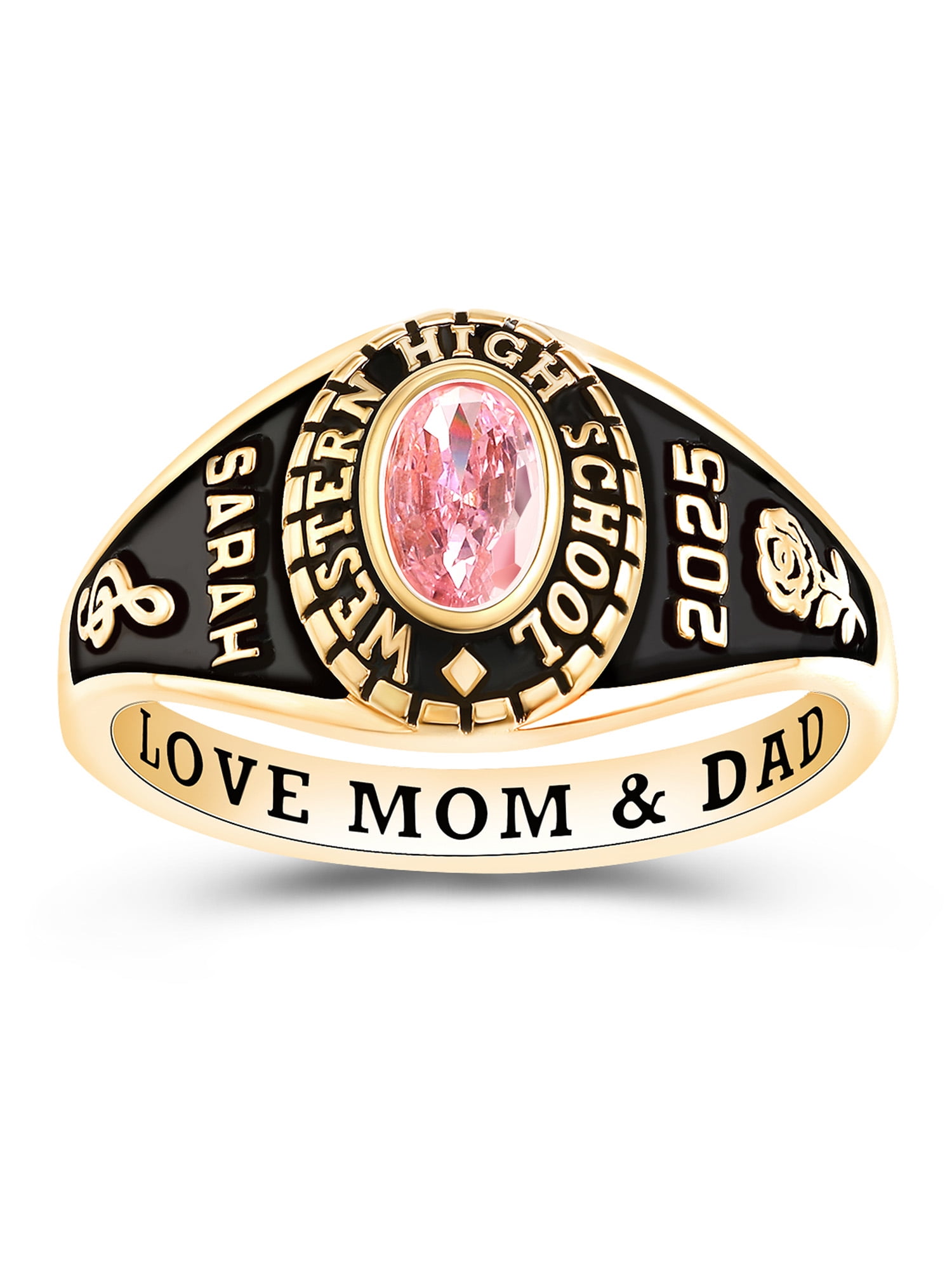 Mementos Jewelry USA Customized Classic Sterling Silver Class Rings for Women High School College