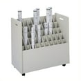 thumbnail image 1 of Pemberly Row 50 Compartment Mobile Wood Roll Files Storage in Putty, 1 of 1