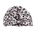 thumbnail image 2 of Gorros de baño para ducha Estampado de flores Impermeable Reutilizable Elástico Colorido Universal Largo Sombrero corto Baño Estampado de Juegos de accesorios de baño Estampado de leopardo rosa Bearachild HA062078-09B, 2 of 6