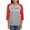 Heather/Red, variant on CafePress - Triangle Tagline Horizontal Long Sleeve T Shirt - Womens Baseball Tee