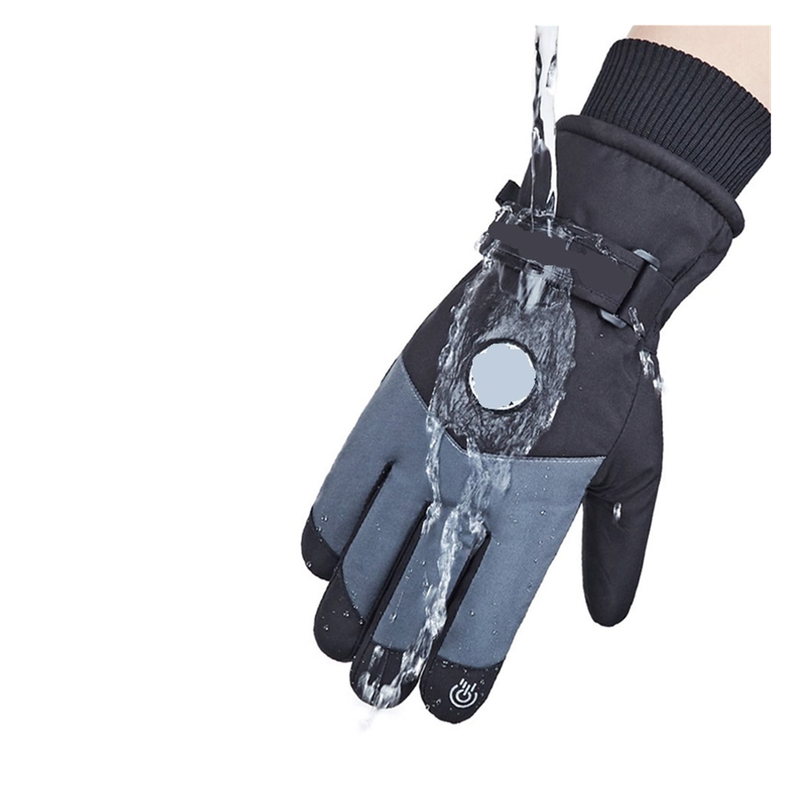 Winter Unisex Ski Gloves ,Plus Velvet Warm Waterproof Touch Screen Gloves ,Flexible and Comfortable