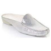 $188.88 Donald J. Pliner Lovage Foam Vintage Metallic Leather Loafer Mule 6