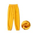 thumbnail image 4 of Zhuashum Boys Sweatpants 8-9 Years Summer Slim Leg Active Jogger Sweatpants With Pockets Warm Kids Trousers Solid Color Pants Relax Fit Playsuit Yellow, 4 of 8