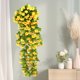 thumbnail image 2 of Flores artificiales de glicinia colgantes, orquídea violeta de seda, ajo, cesta de pared, decoración, enredadera floral artificial para el hogar, jardín, boda, fiesta, decoración interior y exterior,, 2 of 6