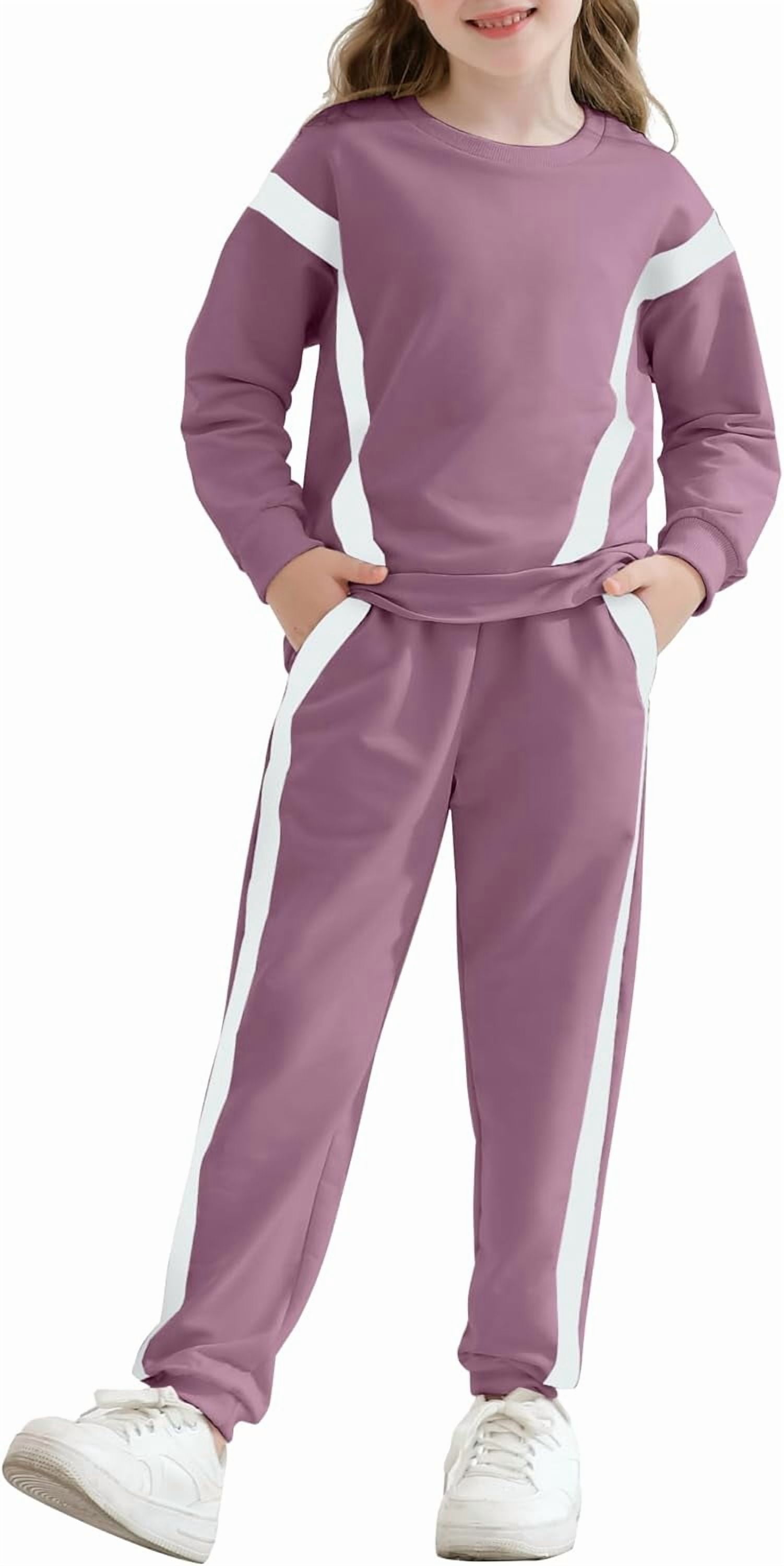 SANMIO Toddler Girl Clothes 2 Piece Outfits Fashion Sweatshirts+Sweatpants Long Sleeve Tracksuit Clothing Set Size 3-8Y