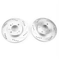 thumbnail image 2 of Power Stop Front Pair of Drilled and Slotted Brake Rotors JBR1762XPR Fits 2017 Mitsubishi Mirage, 2 of 4