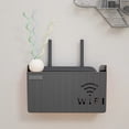 thumbnail image 3 of Estante de enrutador Wifi inalámbrico, caja de almacenamiento colgante de pared, organizador de plástico ABS, soporte de alimentación de Cable, caja organizadora para decoración del hogar, 3 of 4