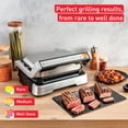 thumbnail image 3 of Parrilla eléctrica T-fal OptiGrill 4en1 1800W de acero inoxidable, 3 of 5