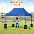 thumbnail image 7 of SereneLife 10x15 Instant Shelter Foldable/Collapsible Sunshade Canopy Pop up Tent (Navy Blue), 7 of 7