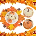 thumbnail image 5 of 5 Pcs Velvet Fake Pumpkins Fall Decor,Faux Small Pumpkin,Small Decorative Fabric Rustic Pumpkins,Fall Artificial Velvet Pumpkins,Small Realistic Vegetable Ornament,Halloween Decorations,Orange&Beige, 5 of 6
