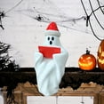 thumbnail image 4 of Halloween Decoration Indoor Halloween Decoration Christmas Statue With Christmas Hat White Reading Decoration The Thinker Statue Decorations for Garden Book Shelf Decorations Items Garden Gadgets for, 4 of 4