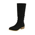 thumbnail image 2 of Lenago Winter Knee-Length Boots for Women Fashion Dress Long Boots Round Toe Side Zipper Platform Tall Boots Solid Casual Fall Winter Fashion Shoes, 2 of 9