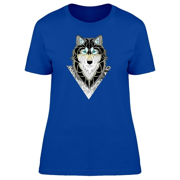 Wolf Going Out Of A Triangle T-Shirt Men -Image by Shutterstock, Male 4X-Large