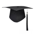 thumbnail image 1 of Hioecau Graduation Cap with Tassel Adjustable Size Lightweight Matte Bachelor Hat Sturdy Board Ceremony Party Graduation Hat Celebration Decor, 1 of 8