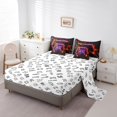 thumbnail image 3 of Erosebridal Gradient Gamepad Bedding Full Size, Abstract Geometric Bed in a Bag Full size, Gaming Room Decor, Reversible, 3 of 5
