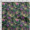 thumbnail image 3 of Soimoi Floral Print,Cotton Cambric, Quilting Fabric Sold by The Yard 42 Inch Wide, Medium Weight Cotton Fabric, SewingSupplies, Violet, 3 of 5