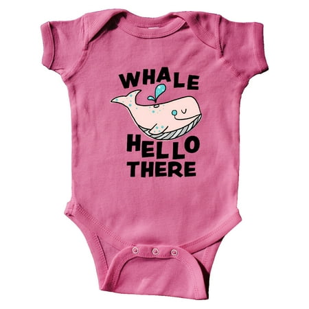 

Inktastic Cute Whale Hello There Gift Baby Boy or Baby Girl Bodysuit