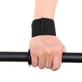 thumbnail image 3 of Weight Lifting Hooks, Weightlifting Bandage Support Strap Adjustable Black Gym Hook Grip Weight Lifting Training Wrist Support For Weight Lifting Fitness Gym or Exercise, 3 of 7