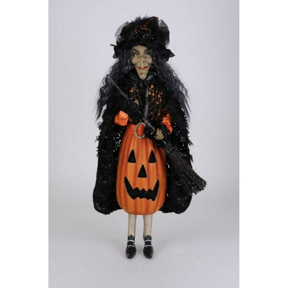 Karen Didion Pumpkin Body Witch Figurine