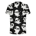 thumbnail image 5 of Handshe T-Shirt Graphique d'Halloween pour Homme à Col Rond et Manches Courtes - Blouse Confortable, 5 of 5