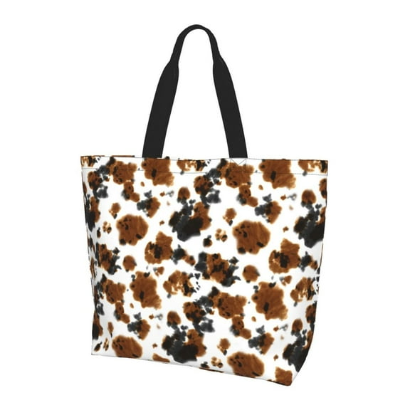 Defioc Cow Tie Dyefor Women's Tote Bag - Shopping Bag Casual Shoulder Bag Fashion Handbag Daily Bag Hobo Bags for Travel Work Shopping