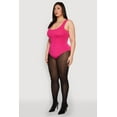 thumbnail image 4 of Womens Plus Size Double Layered Scoop Neck Bodysuit, 4 of 5
