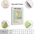 thumbnail image 2 of Cocktail Wall Art Vintage Pina Colada Cocktail Posters Classic Cocktail Bar Cart Wall Art Canvas Print Cocktail Drink Alcohol Wall Decor Dining Kitchen Decor 12x18inch Framed, 2 of 6