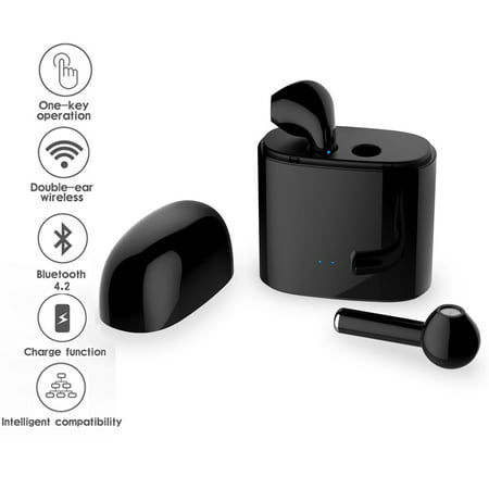Wireless Bluetooth 4.2 Headphones by Indigi® - Stereo Sync Sound - Pickup
