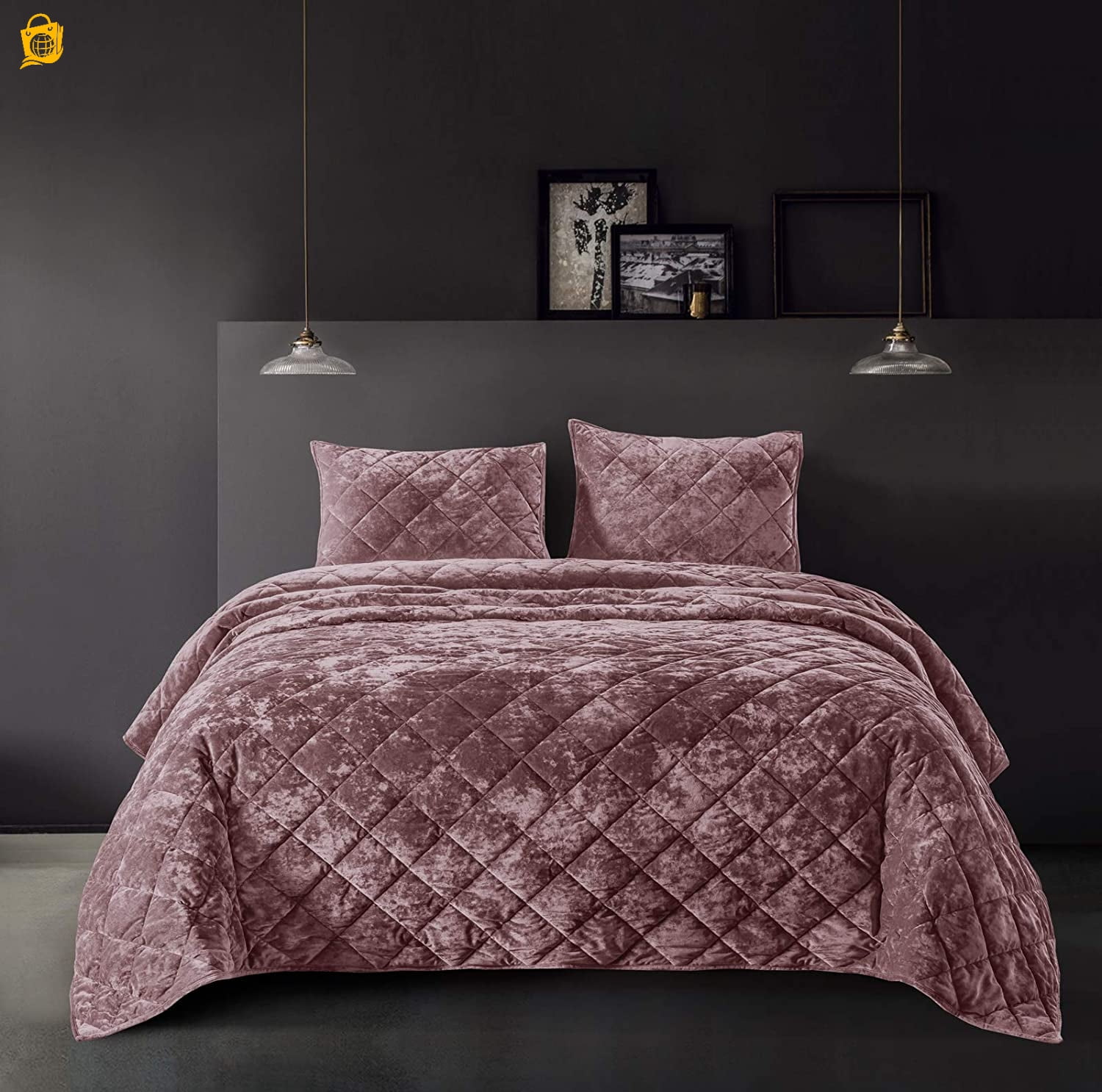 Velvet Quilt Lightweight Velvet Comforter King Bedding Quilt Sets