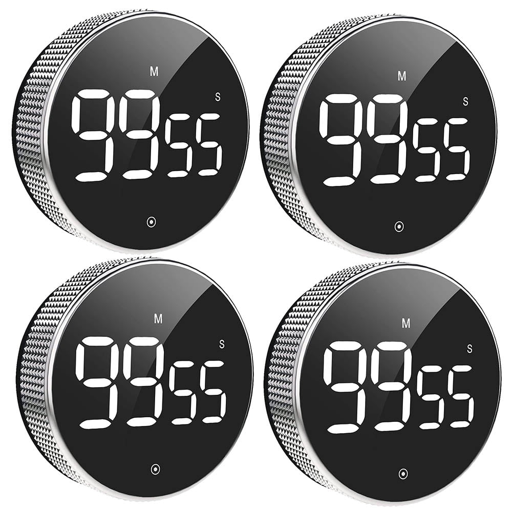 DEAYOU 3-Pack Digital Kitchen Timer, Small Electronic Timers for Cooking,  Magnetic Cute Timer Clock with Stand for Kid, Teacher, Senior, Exercise