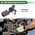 thumbnail image 2 of Sensor de velocidad de rueda ABS Unique Bargains Sensor ABS Sistema de frenos antibloqueo No.2H0927808A para Audi A3 1996-2003 Trasero Derecho, 2 of 7