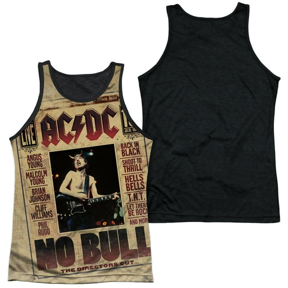 Men's AC/DC No Bull Mens Tank XXX-Large White