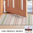 thumbnail image 3 of Pink Striped Floral Boho Pattern Door Rugs,Washable Non Slip Door Mats Indoor,Decorative Door Mats,Entry Mat Indoor for Entrance,Bedroom,Kitchen,Bathroom,17"x30", 3 of 6