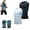 Black+white, variant on V 2.0 Boost V2 Compression Shirt Men, Slimming Sleeveless Tank, Breathable Slim Fit Tank Top with Core Support