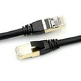 thumbnail image 2 of Cat8 Ethernet Cable High Speed Network Cable 40Gbps 2000Mhz/ Shielded Twisted Pair/ Gold Plated RJ45 Interface Black 2m, 2 of 8