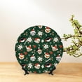 thumbnail image 6 of Daiia Festive Forest Friends Printed Pattern Ceramic Plate Dinner Plates Bone China Decorative Plates with Display Stand Art Ceramic Ornaments for Wall Hanging Decoration-10in, 6 of 6