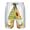 thumbnail image 3 of Salouo Sunflower Gnomes Pattern Swim Trunks for Men,Men's Hawaiian Bathing Suit Swimsuits Quick Dry Swimming Board Shorts Beach Shorts with Pockets-Small, 3 of 6
