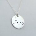 thumbnail image 3 of Sterling Silver Pisces Zodiac Horoscope Constellation Pendant Necklace, 18" Chain, 3 of 4