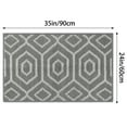 thumbnail image 6 of Unique Bargains Durable Easy Clean Absorbent Washable Dirt Resist Indoor Outdoor Mat Grey White-2 24"x36", 6 of 7