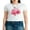 Ivory, variant on Michellecmm Women's T-Shirt Floral/Starfish/Pomegranate Print Round Neck Tops