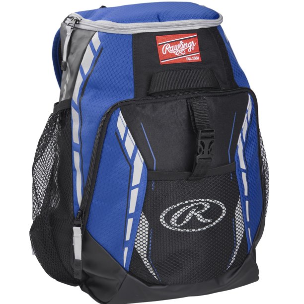 Rawlings R400 Youth Players Baseball Backpack, Royal