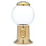 Godinger 9- Inch Refillable Glass Globe Gumball Machine and Candy Dispenser Antique Style - Gold Color