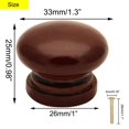 thumbnail image 2 of 20 pomos de madera para setas de Cangder, 3,3 cm de diámetro, color marrón, 2 of 7