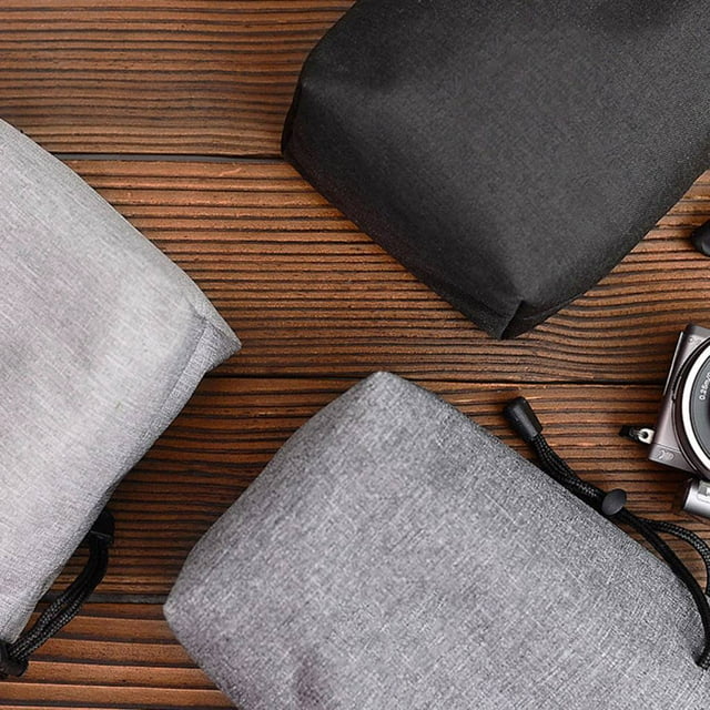 Vonky Portable Digital Camera Protect Drawstring Case Waterproof Camera Bag Insert SLR storage pouch Travel Insert SLR Storage Pocket Pouch