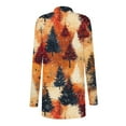 thumbnail image 3 of Mifsaly Lightweight Christmas Cardigan Women Xmas Funny Print Open Front Cardigan Long Sleeve Loose Flowy Outerwear Festival Party Tops 2025 Holiday Outfits, 3 of 6