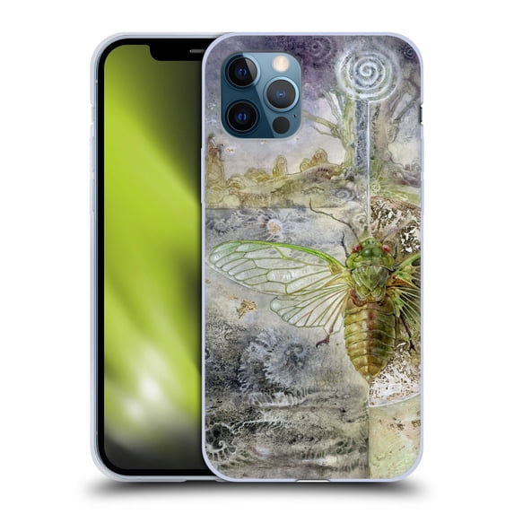 Head Case Designs Officially Licensed Stephanie Law Immortal Ephemera Cicada Soft Gel Case Compatible with Apple iPhone 12 / iPhone 12 Pro
