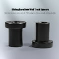 thumbnail image 4 of Sliding Barn Door Hardware,4 PCS Carbon Steel  Barn Door Hardware Track Spacers For Flat Track Rolling Roller Assemblies Connecting Device, 4 of 8